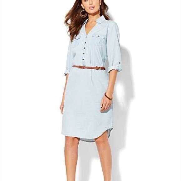 New York & Company Dresses & Skirts - New York & Company Shirt Dress w/ Belt